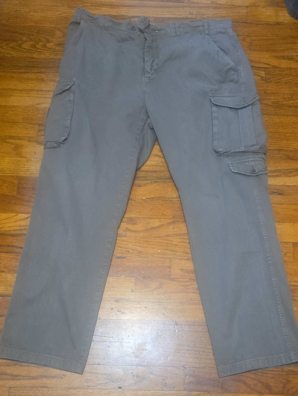 Vtg Beretta Cargo Pants Green Button-Fly Canvas Tactical Trousers- 42 (40x30.5)